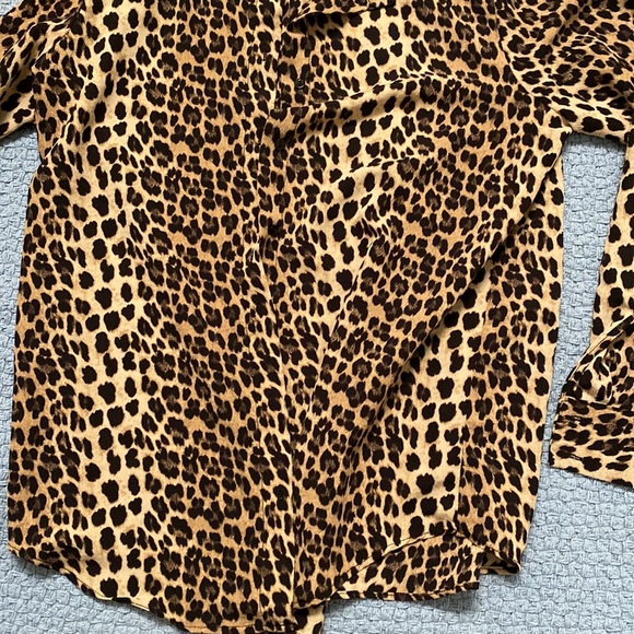 Zara Basic Animal Print Top - Picture 2 of 5